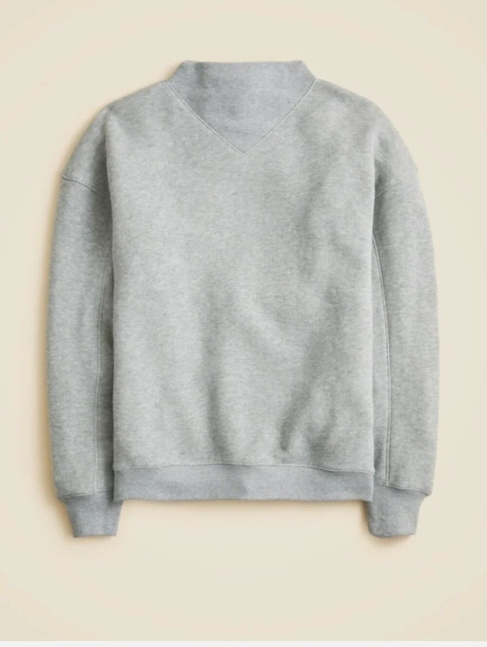 J Crew Heritage terry mockneck sweatshirt CN186 Size M 100% Cotton - Picture 1 of 6